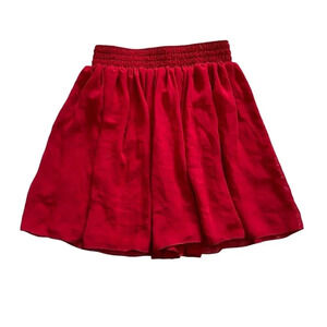 American Apparel Red Mini Flowy Skirt S